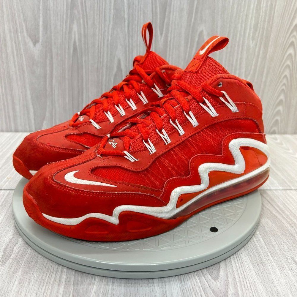 Nike Air Max 360 Diamond Griffey Red Leather Athletic Sneaker Shoes Mens Sz 9.5 - Picture 8 of 15